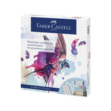 Faber Castell Watercolour Painting Set: Paint/Brushes/Palette/Stencil (18pcs) (FC-169618)