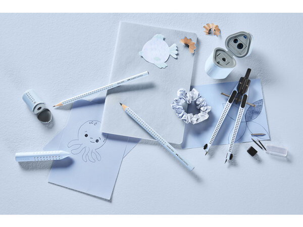 Faber Castell Pencil Sharpener Grip Mini Sky Blue (FC-183774) Faber Castell Pencil Sharpener Grip Mini Sky Blue (FC-183774)