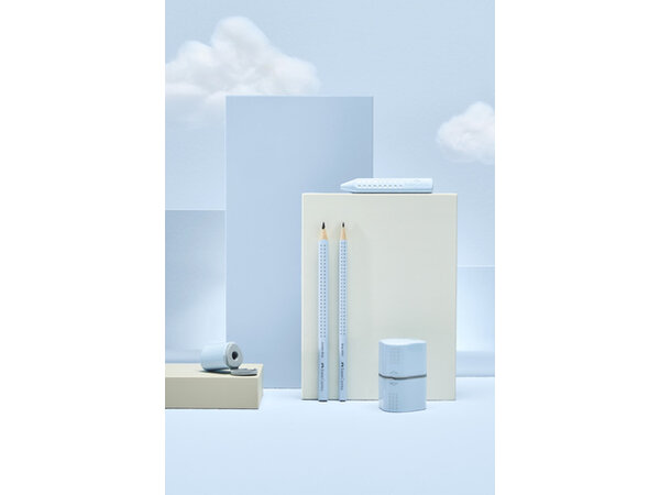 Faber Castell Pencil Sharpener Grip Mini Sky Blue (FC-183774) Faber Castell Pencil Sharpener Grip Mini Sky Blue (FC-183774)