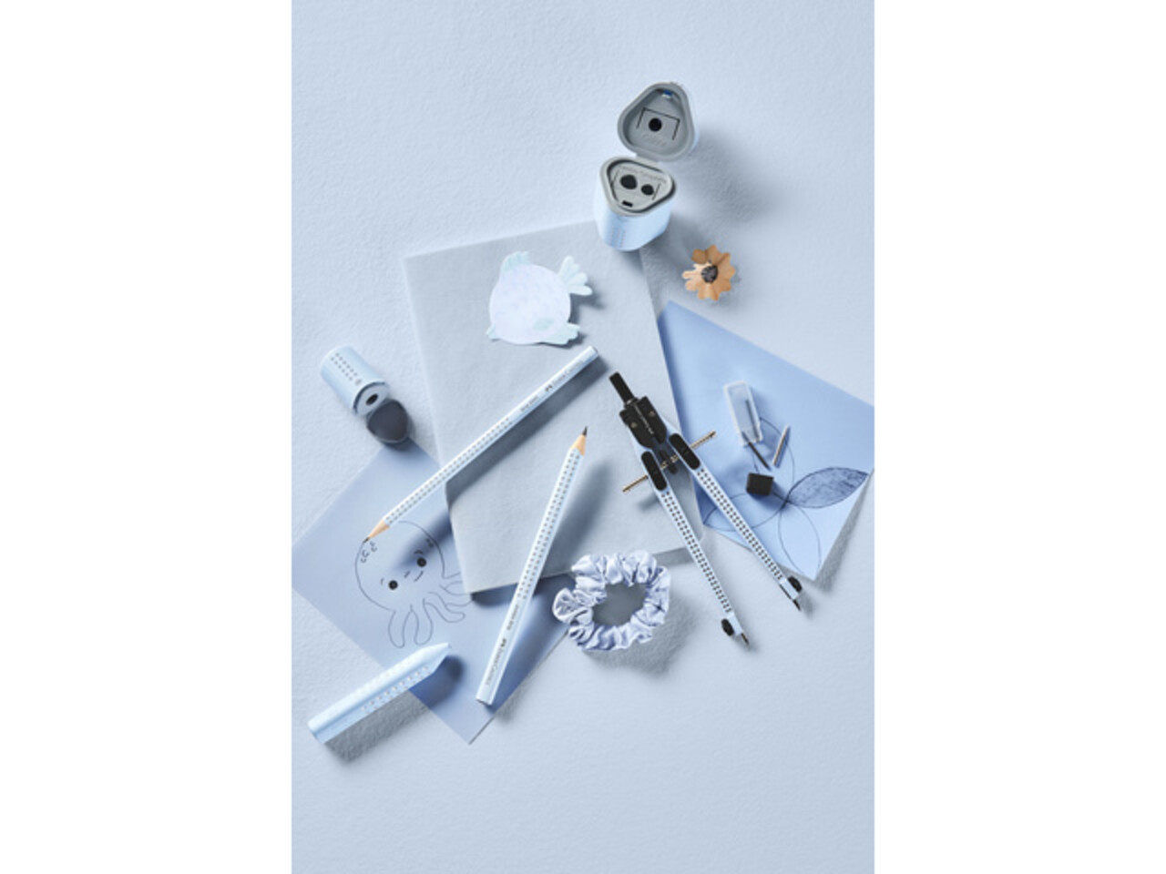 Faber Castell Pencil Sharpener Grip Mini Sky Blue (FC-183774) Faber Castell Pencil Sharpener Grip Mini Sky Blue (FC-183774)