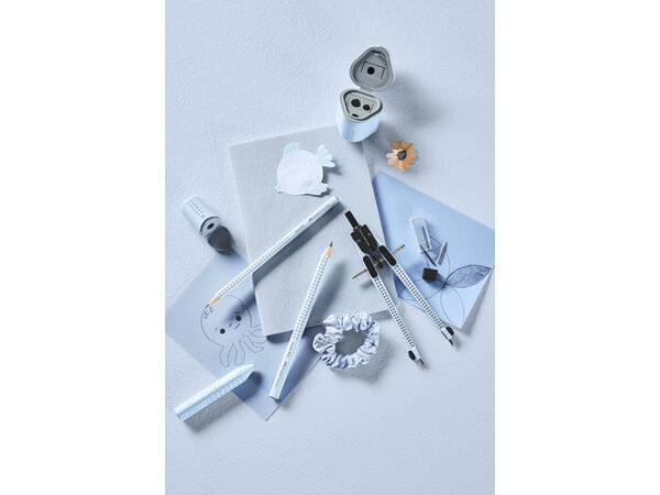 Faber Castell Pencil Sharpener Grip Mini Sky Blue (FC-183774) Faber Castell Pencil Sharpener Grip Mini Sky Blue (FC-183774)