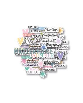 Masterpiece Design Sunny Summer Stories Die-cuts Text (MP202235) (OUTLET)