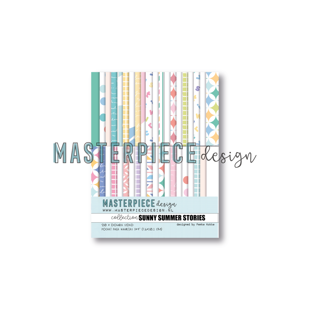 Masterpiece Design Sunny Summer Stories 3x4 Inch Pocket Page Cards (20pcs) (MP202233) (OUTLET)