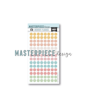 Masterpiece Design Memory Planner Sticker Sheet 6x10 Inch Reinforcers Script Leave (MP202238) (OUTLET)