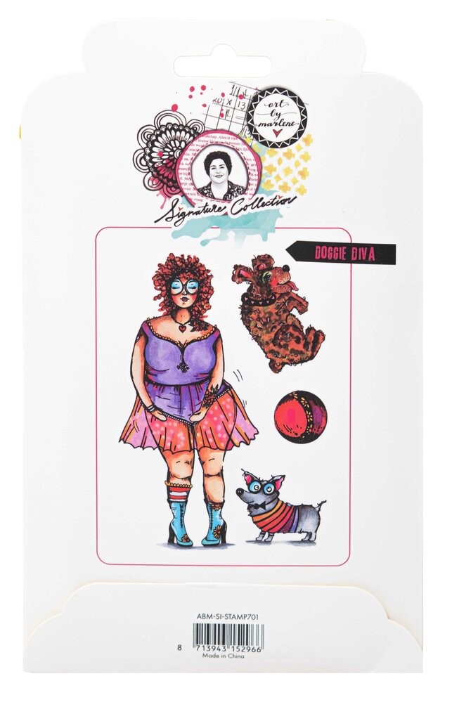 Art By Marlene Doggie Diva Cling Stamp ABM-SI-STAMP701) (DISCONTINUED)