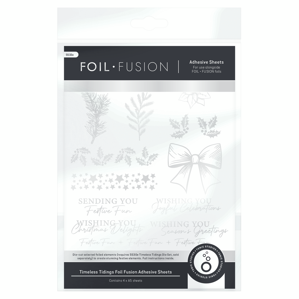 Tonic Studios Timeless Tidings Foil Fusion A5 Adhesive Sheets (4pcs) (5533e) Tonic Studios Timeless Tidings Foil Fusion A5 Adhesive Sheets (4pcs) (5533e)