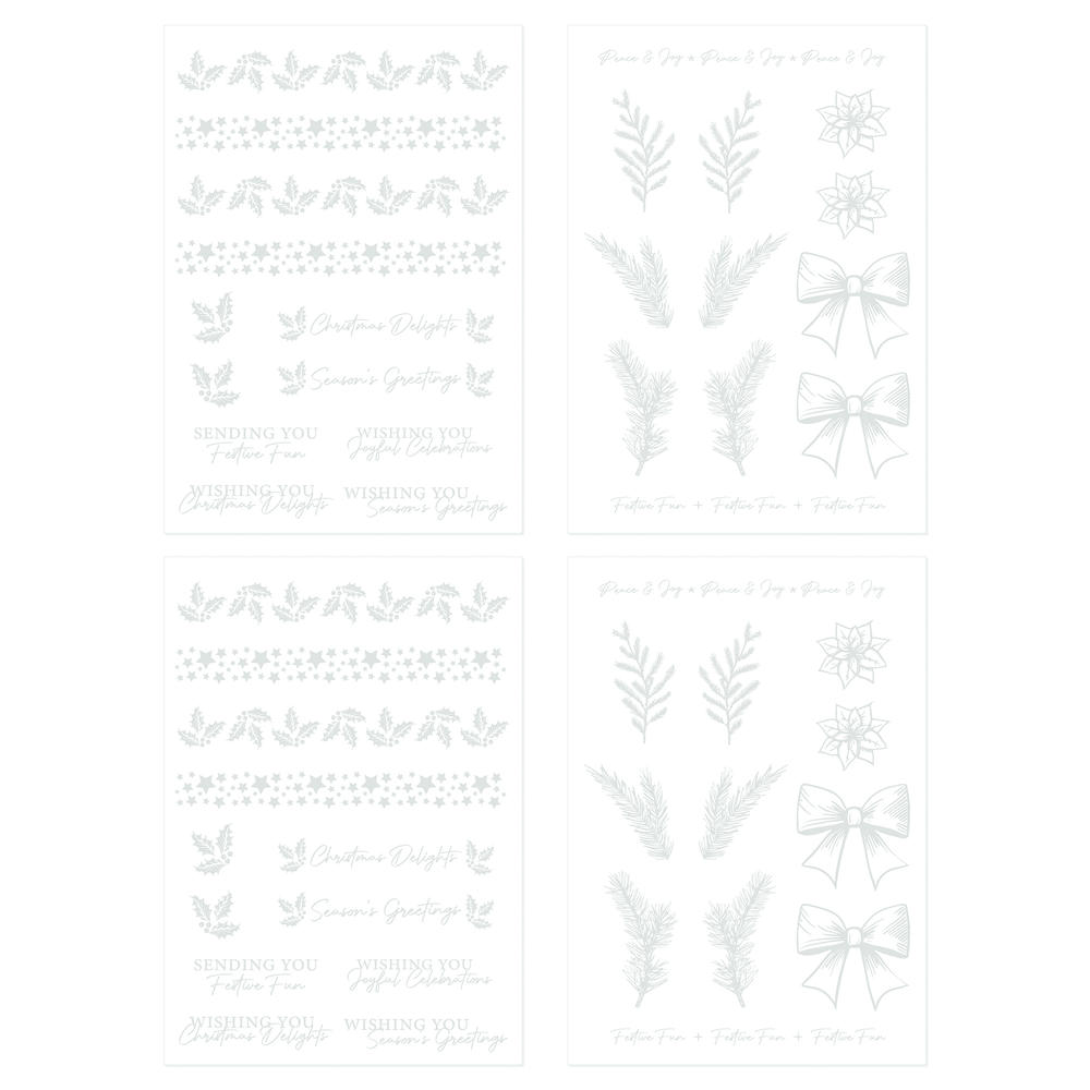 Tonic Studios Timeless Tidings Foil Fusion A5 Adhesive Sheets (4pcs) (5533e) Tonic Studios Timeless Tidings Foil Fusion A5 Adhesive Sheets (4pcs) (5533e)