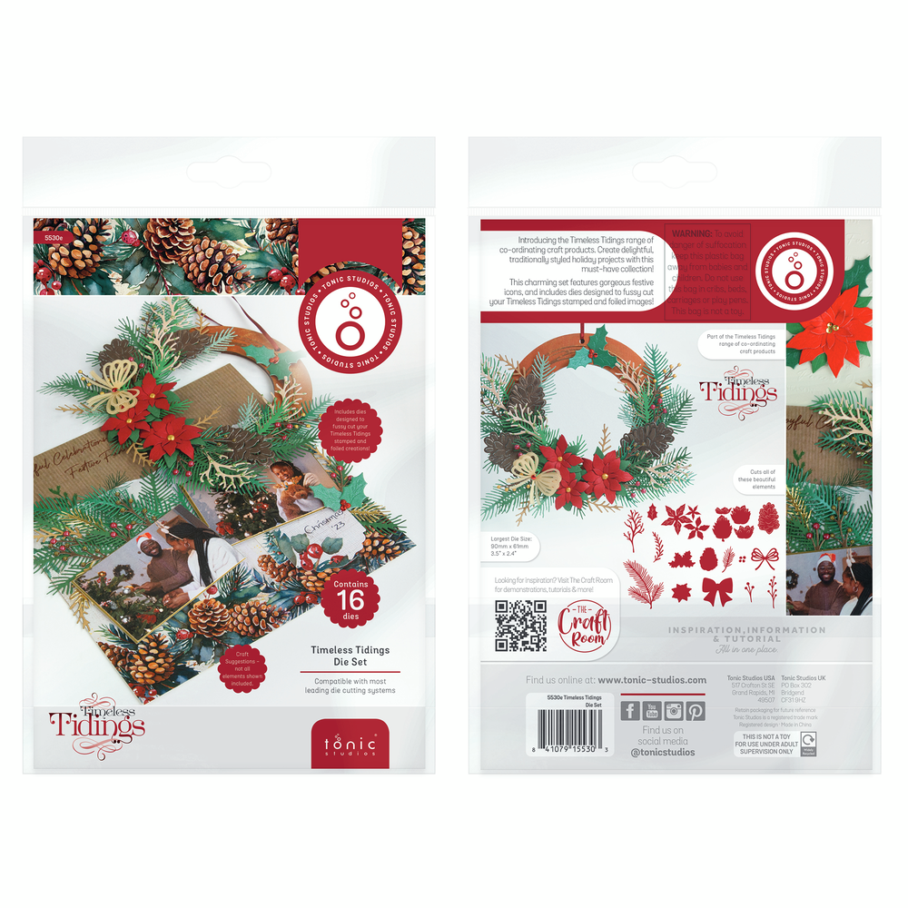 Tonic Studios Timeless Tidings Die Set (16pcs) (5530e) Tonic Studios Timeless Tidings Die Set (16pcs) (5530e)