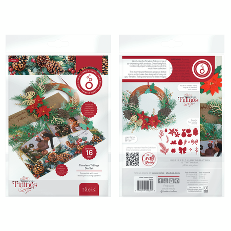 Tonic Studios Timeless Tidings Die Set (16pcs) (5530e) Tonic Studios Timeless Tidings Die Set (16pcs) (5530e)