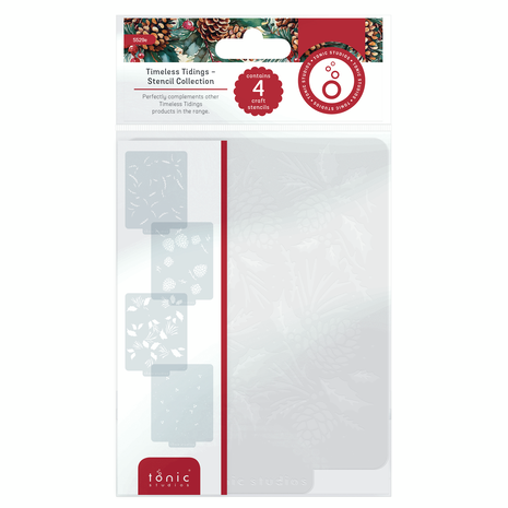 Tonic Studios Timeless Tidings Stencil Collection (4pcs) (5529e) Tonic Studios Timeless Tidings Stencil Collection (4pcs) (5529e)
