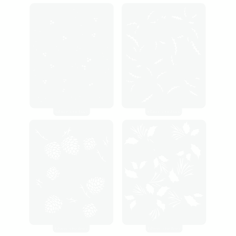 Tonic Studios Timeless Tidings Stencil Collection (4pcs) (5529e) Tonic Studios Timeless Tidings Stencil Collection (4pcs) (5529e)