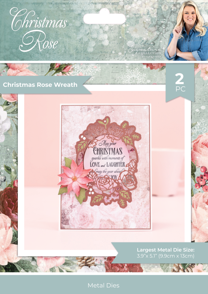 Crafter's Companion Christmas Rose Metal Die Create-a-Card Christmas Rose Wreath (S-CR-MD-CAC-CHRW) Crafter's Companion Christmas Rose Metal Die Create-a-Card Christmas Rose Wreath (S-CR-MD-CAC-CHRW)