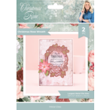 Crafter's Companion Christmas Rose Metal Die Create-a-Card Christmas Rose Wreath (S-CR-MD-CAC-CHRW)