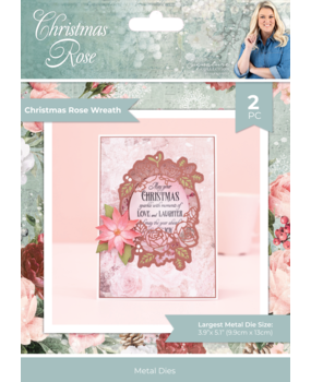 Crafter's Companion Christmas Rose Metal Die Create-a-Card Christmas Rose Wreath (S-CR-MD-CAC-CHRW) Crafter's Companion Christmas Rose Metal Die Create-a-Card Christmas Rose Wreath (S-CR-MD-CAC-CHRW)