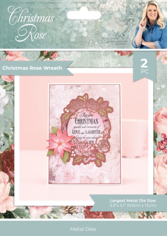 Crafter's Companion Christmas Rose Metal Die Create-a-Card Christmas Rose Wreath (S-CR-MD-CAC-CHRW) Crafter's Companion Christmas Rose Metal Die Create-a-Card Christmas Rose Wreath (S-CR-MD-CAC-CHRW)