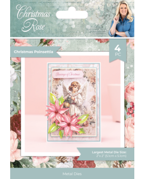 Crafter's Companion Christmas Rose Metal Die Christmas Poinsettia (S-CR-MD-CHPO)
