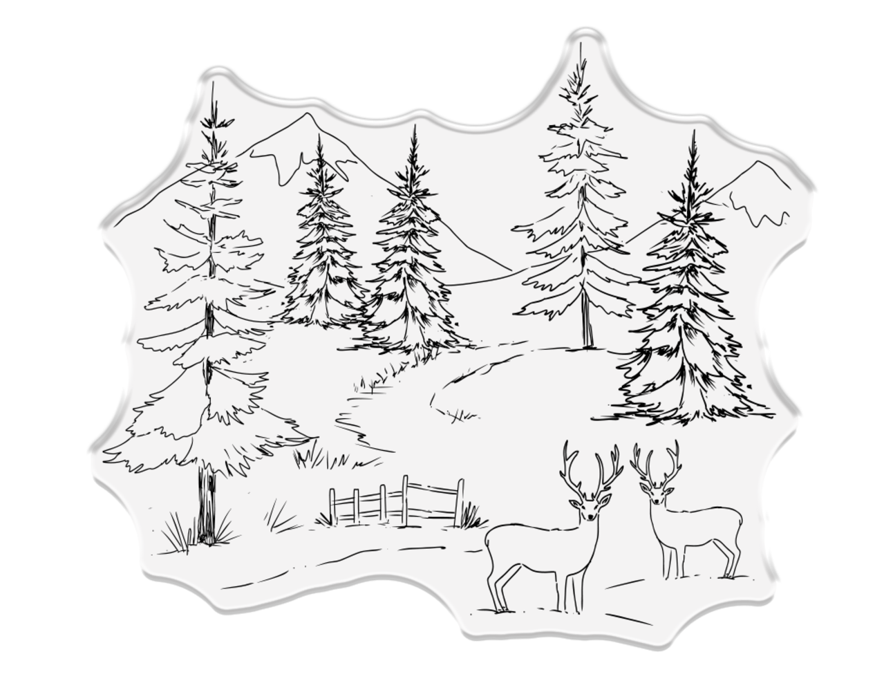 Crafter's Companion Christmas Rose Clear Stamp Forest Glade (S-CR-CA-ST-FOGL) Crafter's Companion Christmas Rose Clear Stamp Forest Glade (S-CR-CA-ST-FOGL)