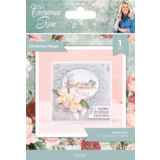 Crafter's Companion Christmas Rose Clear Stamp Christmas Village (S-CR-CA-ST-CHVI)