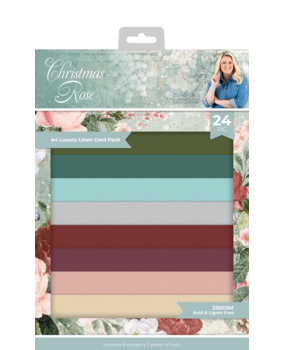 Crafter's Companion Christmas Rose A4 Luxury Linen Cardstock (S-CR-LINEN-A4) Crafter's Companion Christmas Rose A4 Luxury Linen Cardstock (S-CR-LINEN-A4)