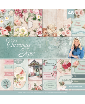Crafter's Companion Christmas Rose 8x8 Inch Topper Pad (S-CR-TOP8) Crafter's Companion Christmas Rose 8x8 Inch Topper Pad (S-CR-TOP8)