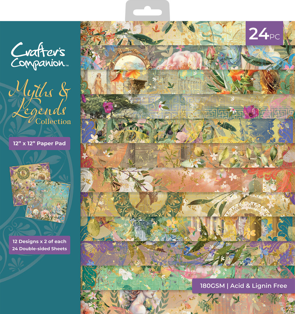 Crafter's Companion Myths & Legends 12x12 Inch Paper Pad (ML-PAD12) Crafter's Companion Myths & Legends 12x12 Inch Paper Pad (ML-PAD12)