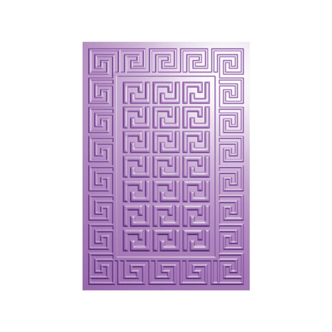 Crafter's Companion Myths & Legends 3D Embossing Folder Athenian Key (ML-3D-EF4-ATKE)