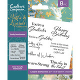 Crafter's Companion Myths & Legends Clear Stamp Godly Sentiments (ML-CA-ST-GOS)