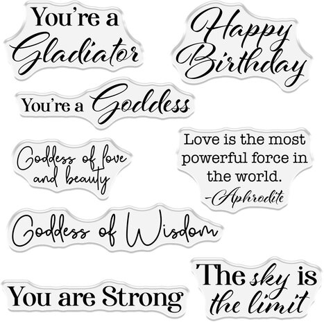 Crafter's Companion Myths & Legends Clear Stamp Godly Sentiments (ML-CA-ST-GOS) Crafter's Companion Myths & Legends Clear Stamp Godly Sentiments (ML-CA-ST-GOS)