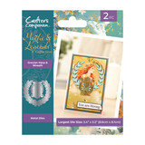 Crafter's Companion Myths & Legends Metal Die Grecian Harp & Wreath (ML-MD-GRHW)