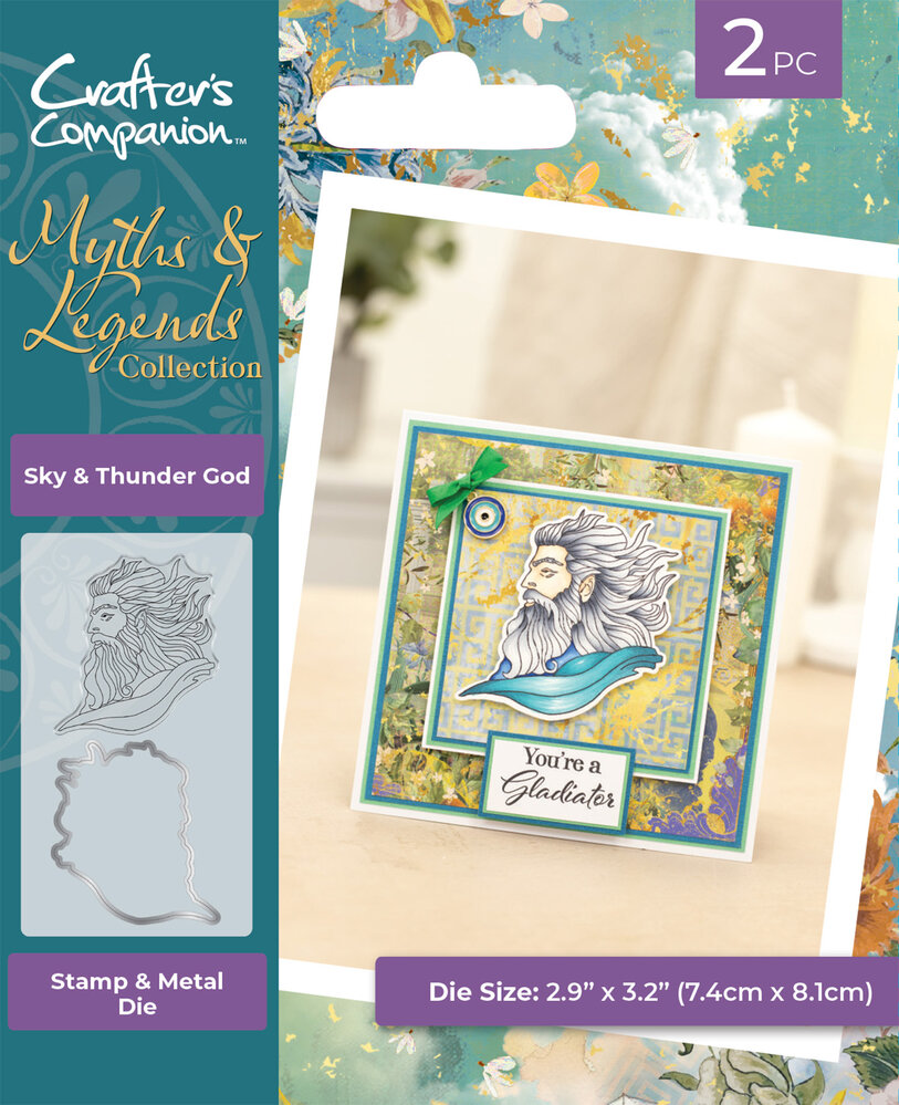 Crafter's Companion Myths & Legends Stamp & Die Sky & Thunder God (ML-STD-STG) Crafter's Companion Myths & Legends Stamp & Die Sky & Thunder God (ML-STD-STG)