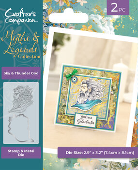 Crafter's Companion Myths & Legends Stamp & Die Sky & Thunder God (ML-STD-STG) Crafter's Companion Myths & Legends Stamp & Die Sky & Thunder God (ML-STD-STG)