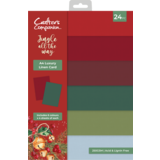 Crafter's Companion Jingle All The Way A4 Luxury Linen Card Pack (JATW-LINEN-A4)