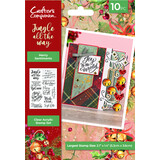Crafter's Companion Jingle All The Way Clear Stamp Merry Sentiments (JATW-CA-ST-MSEN)