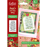 Crafter's Companion Jingle All The Way Clear Stamp Sleigh Bells Ring Sentiment (JATW-CA-ST-SLEI)