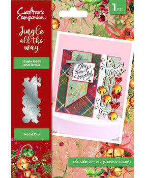 Crafter's Companion Jingle All The Way Metal Die Jingle Bells and Bows (JATW-MD-JINBEL)