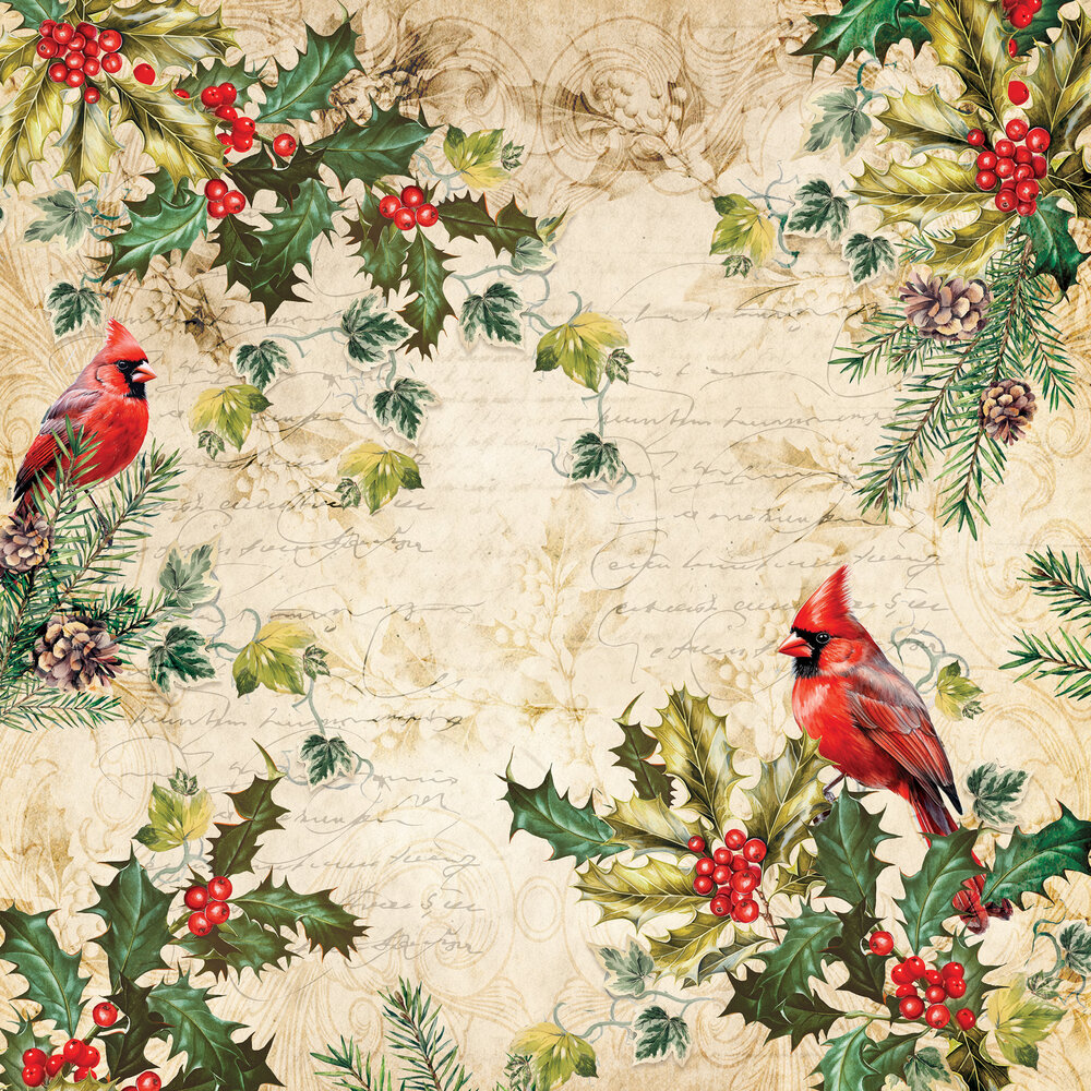 Crafter's Companion Holly & Ivy 8x8 Inch Vellum Pad (NG-HAI-VEL8) Crafter's Companion Holly & Ivy 8x8 Inch Vellum Pad (NG-HAI-VEL8)