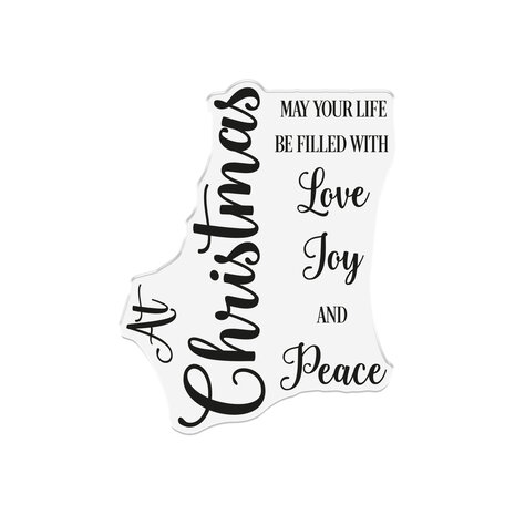 Crafter's Companion Holly & Ivy Clear Stamp Christmas Message (NG-HAI-STP-CHME)