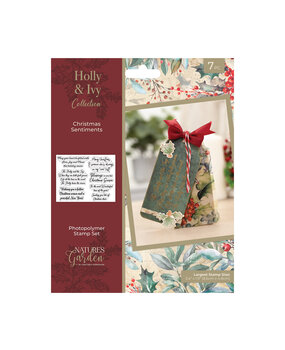 Crafter's Companion Holly & Ivy Clear Stamp Christmas Sentiments (NG-HAI-STP-CHSE)