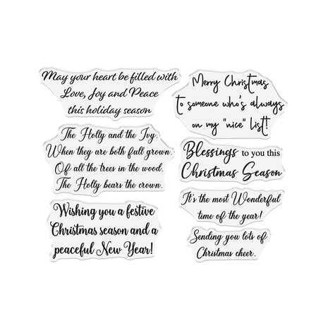 Crafter's Companion Holly & Ivy Clear Stamp Christmas Sentiments (NG-HAI-STP-CHSE) Crafter's Companion Holly & Ivy Clear Stamp Christmas Sentiments (NG-HAI-STP-CHSE)