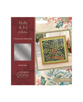 Crafter's Companion Holly & Ivy Metal Die Christmas Jolly Holly (NG-HAI-MD-CJH)