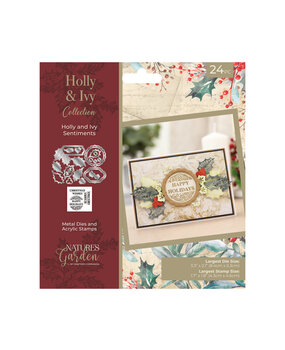 Crafter's Companion Holly & Ivy Stamp & Die Holly and Ivy Sentiment (NG-HAI-STD-HIS)