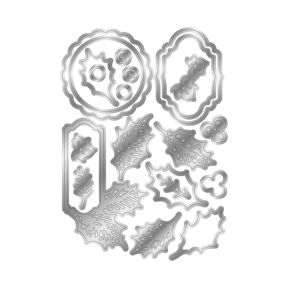 Crafter's Companion Holly & Ivy Stamp & Die Holly and Ivy Sentiment (NG-HAI-STD-HIS)