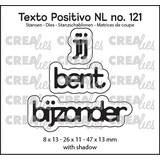 Crealies Texto Positivo Stansen Dutch Jij Bent Bijzonder (POSNL121)