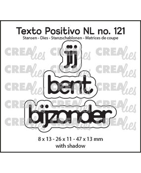 Crealies Texto Positivo Stansen Dutch Jij Bent Bijzonder (POSNL121)