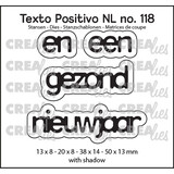 Crealies Texto Positivo Stansen Dutch En Een Gezond Nieuwjaar (POSNL118)