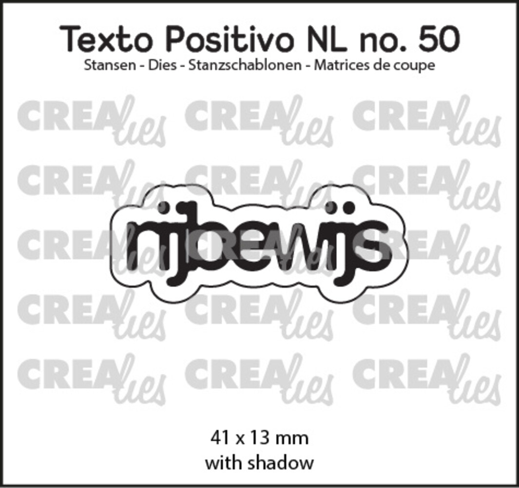 Crealies Texto Positivo Stansen Dutch Rijbewijs (POSNL50)