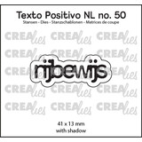 Crealies Texto Positivo Dies Dutch Rijbewijs (POSNL50)