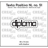 Crealies Texto Positivo Stansen Dutch Diploma (POSNL51)