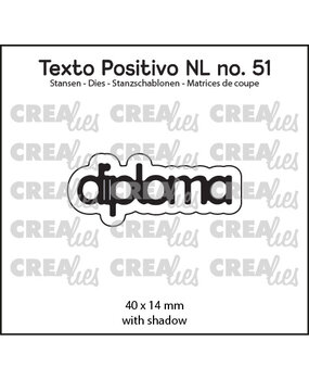 Crealies Texto Positivo Stansen Dutch Diploma (POSNL51)