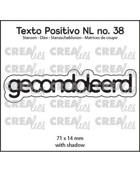 Crealies Texto Positivo Stansen Dutch Gecondoleerd (POSNL38)